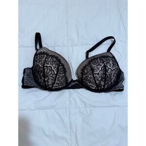 Victoria’s Secret Dream Angels Multi-Way Lace Push-Up Bra – Black/Nude (36D)